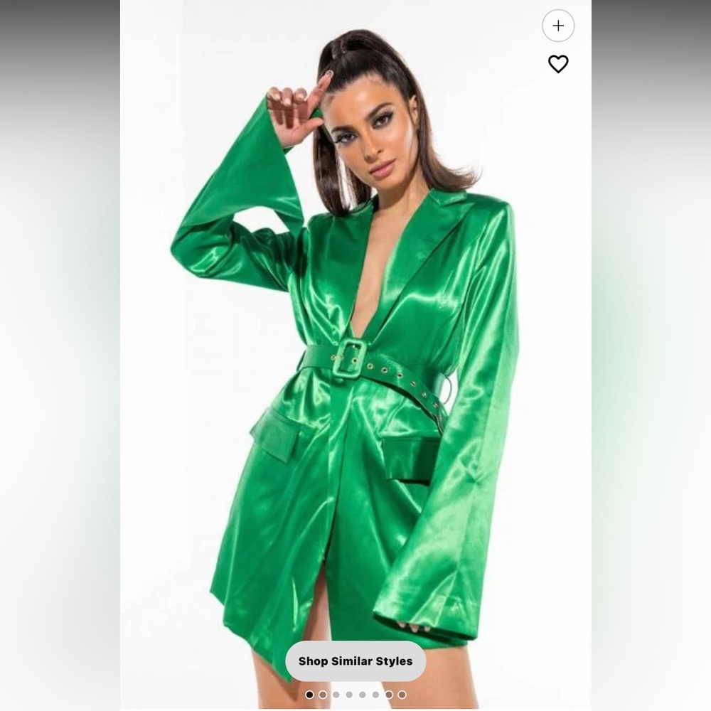 Akira belted blazer dress